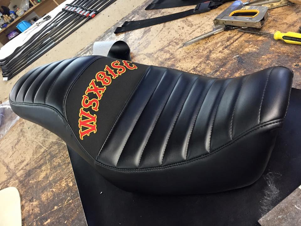 Motorbike seat recovering