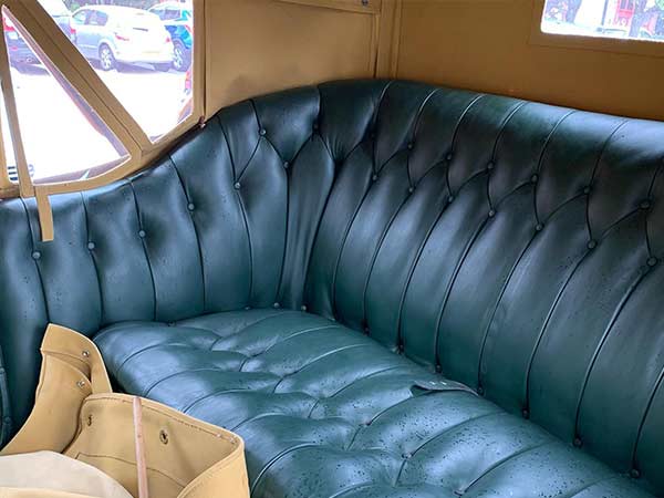 Vintage Car leather seat refurbishment